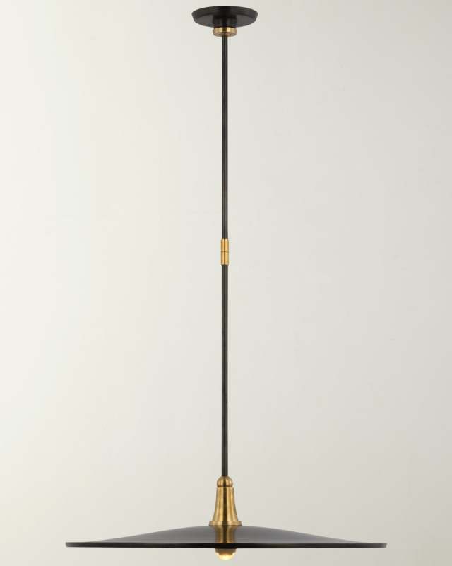 Truesdell Hand-Rubbed Brass Pendant Light by Thomas O'Brien